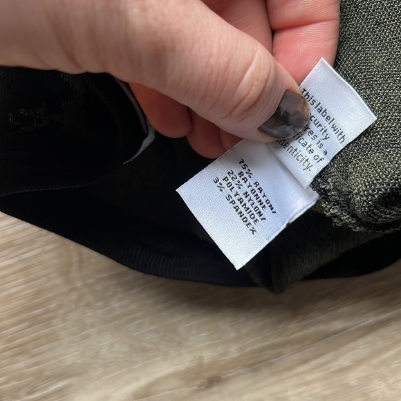 DVF Flote A-Line Mini Skirt Mixed Print Green Black Ribbed Stretch Knit - Picture 8 of 12